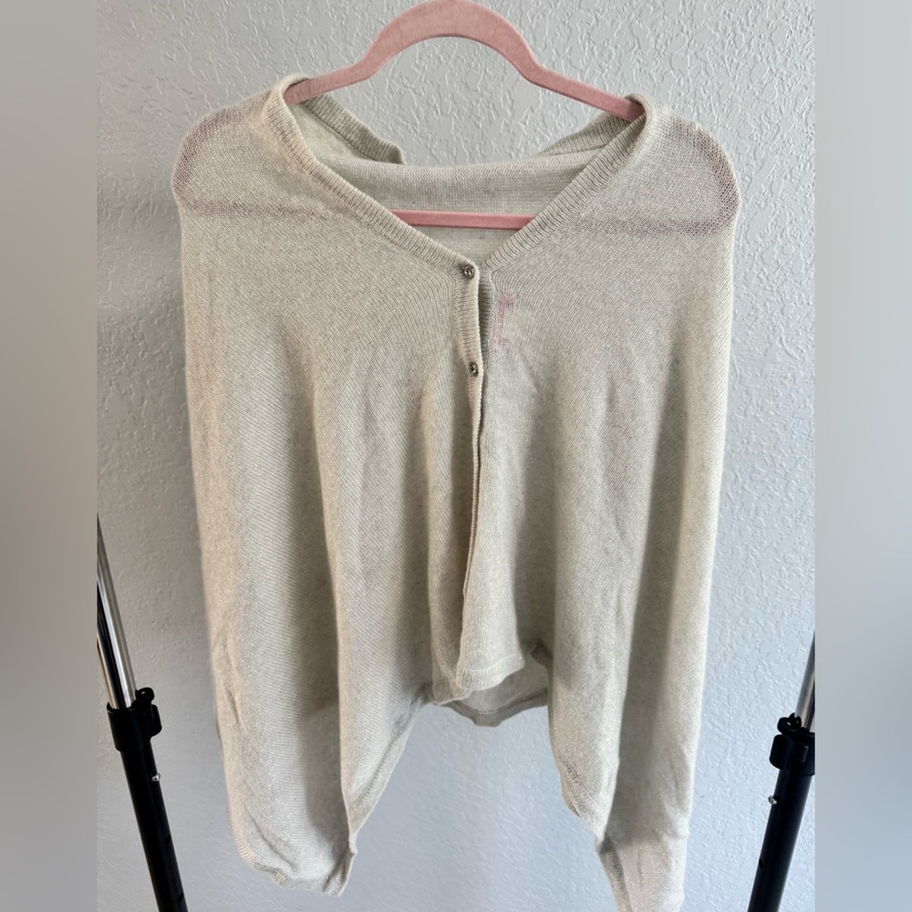 Cozy Cream Poncho Lily Pulitzer